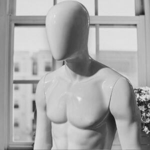 White Male Torso Mannequin for clothes display